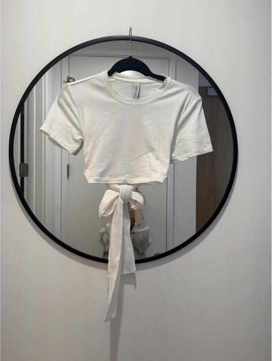 Varley Tops - NWOT Varley Ruth Crop Top White Short Sleeve Tee XS